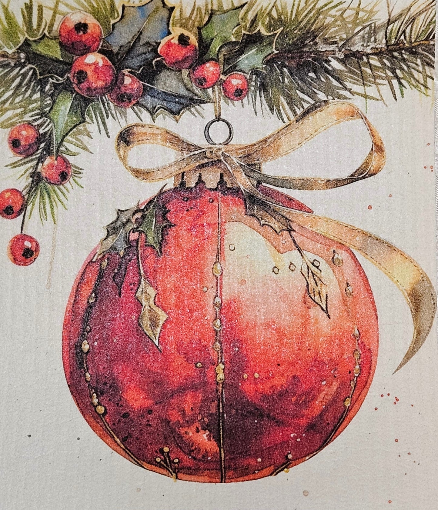 JUL röda julgranskulor 5