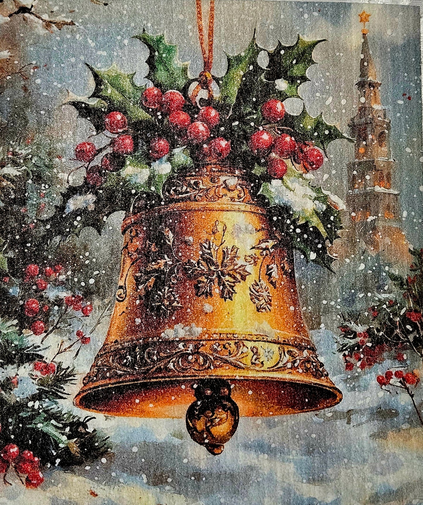 Christmas JUL vinter ringklocka