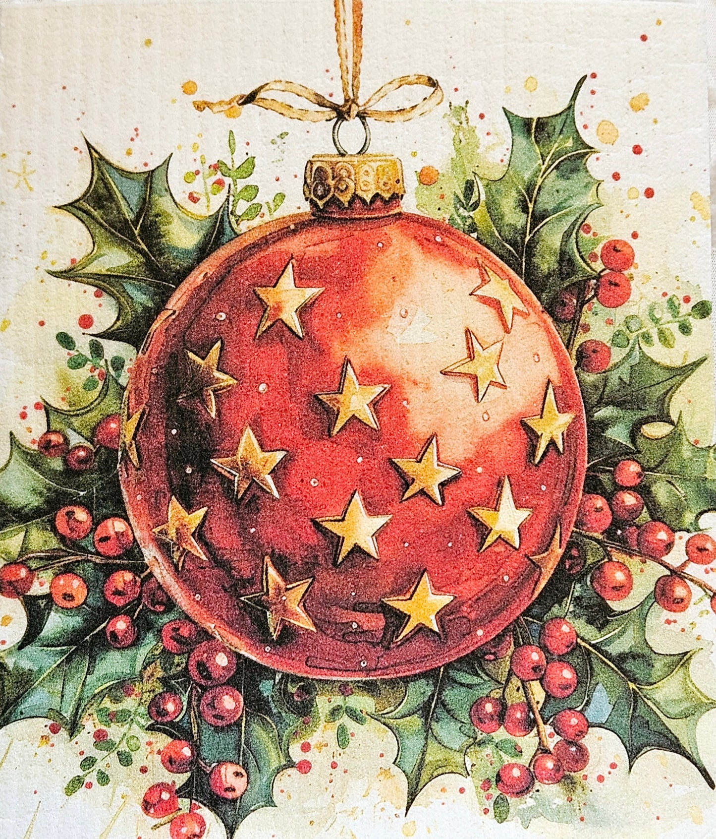 JUL röda julgranskulor 6