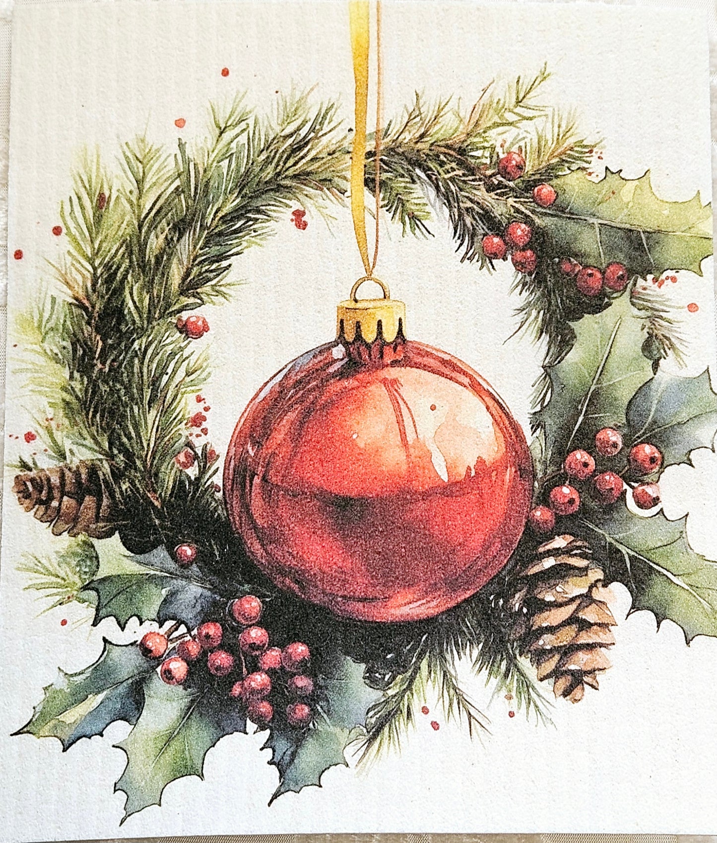 JUL röda julgranskulor 8