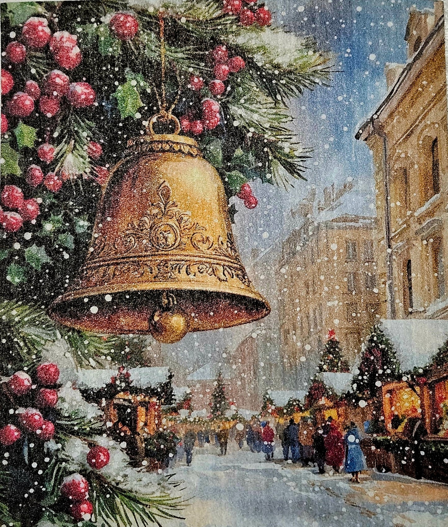 Christmas JUL vinter ringklocka 2