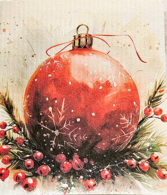 JUL röda julgranskulor 7