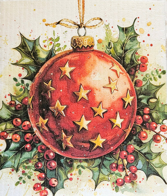 JUL röda julgranskulor 6