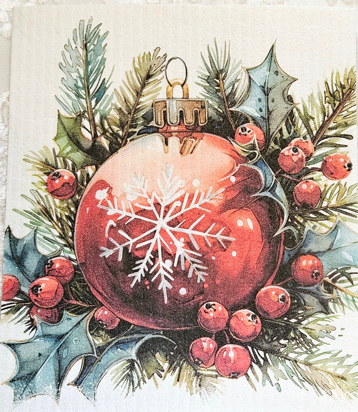 JUL röda julgranskulor 5