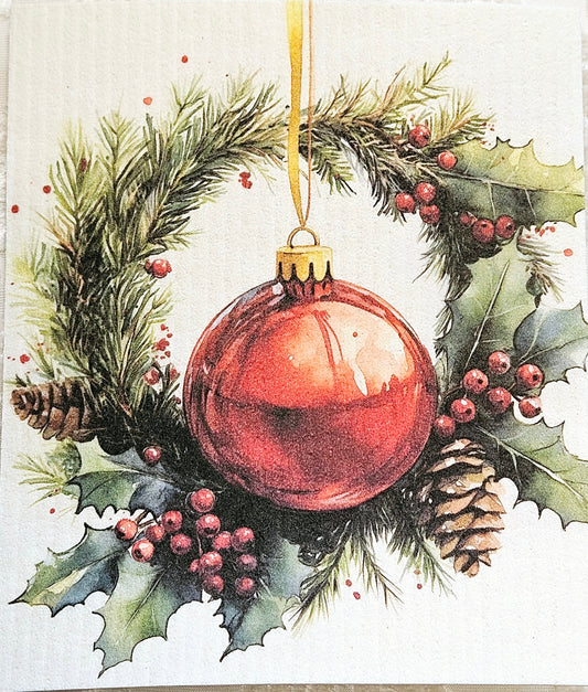 JUL röda julgranskulor 8