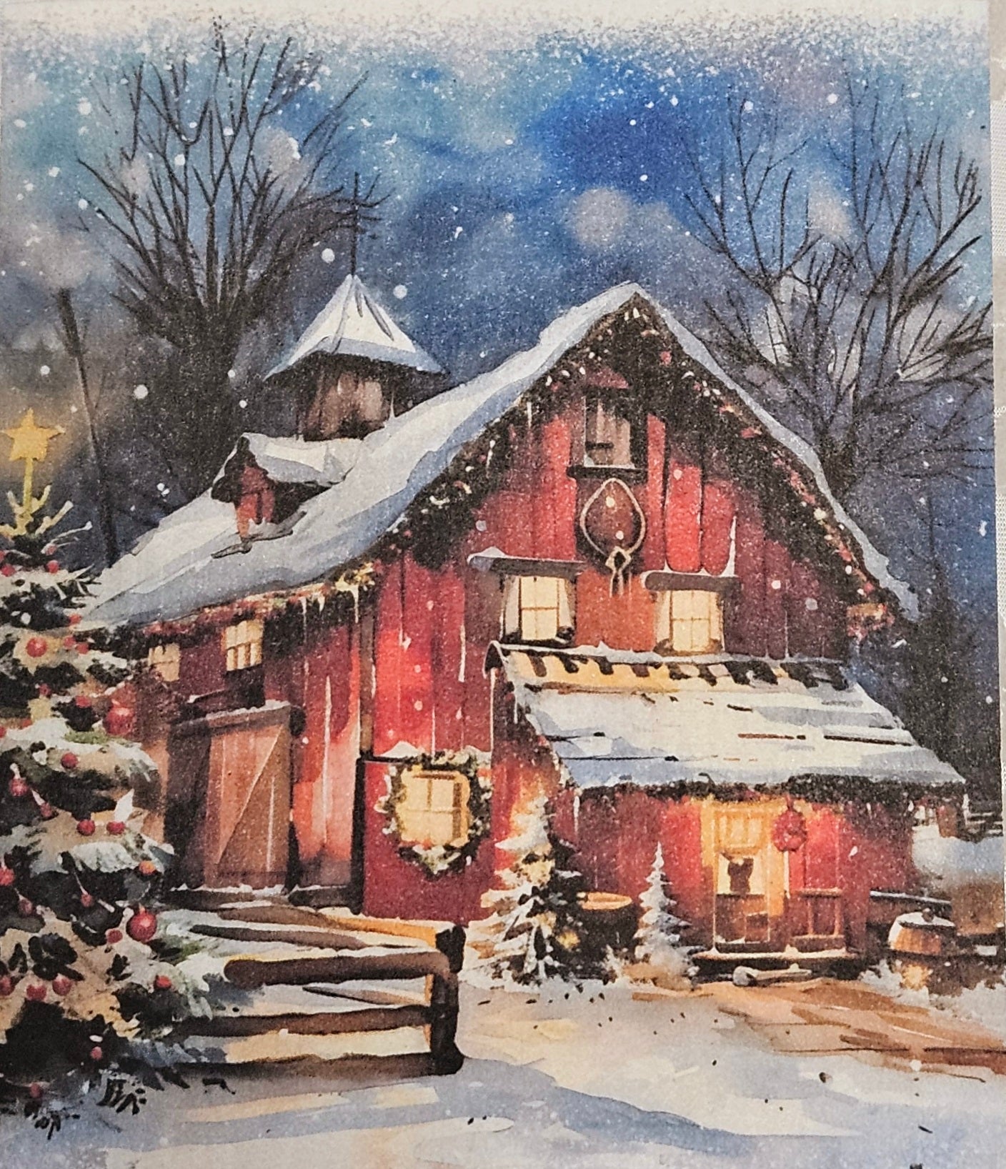 JUL vinter Christmas hus stuga