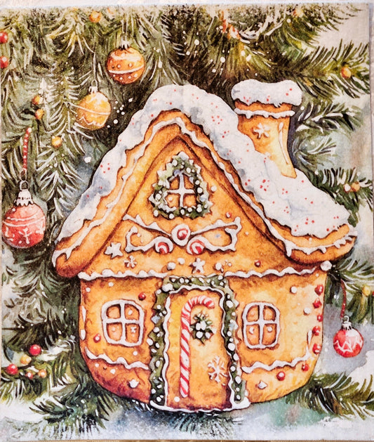 JUL vinter Christmas pepparkakshus